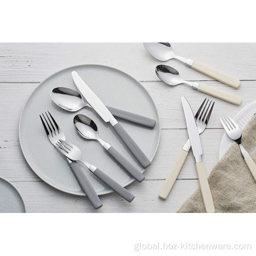  16Pcs Plastic Handle Tableware Tabletop Setting Flatware Factory